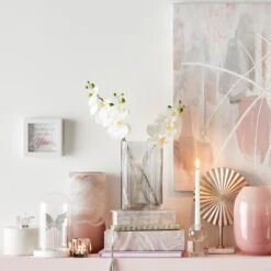 Laila Ali Marbled Round Box With Crystal, 6" -Modern Decor Shop laila ali marbled round box with crystal 6 2