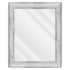 Laila Ali Marbled Silver Framed Wall Mirror, 22x28