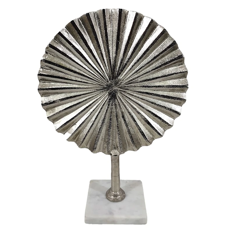 Laila Ali Metal Sculpture With Marbled Base, 13" 1 Laila Ali Metal Sculpture With Marbled Base, 13"