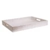 Laila Ali Metallic Seagrass Decorative Tray, Medium