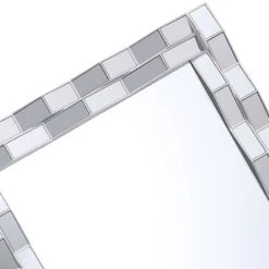 Laila Ali Ornate Silver Wall Mirror, 24x36 -Modern Decor Shop laila ali ornate silver wall mirror 24x36 4