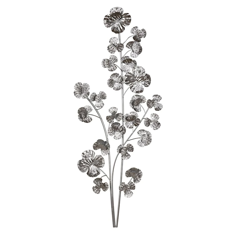 Laila Ali Silver Botanical Wall Art, 13x30 1 Laila Ali Silver Botanical Wall Art, 13x30