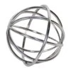 Laila Ali Silver Metal Orb Decor, 6"
