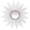 Laila Ali Silver Round Burst Wall Mirror, 24"