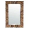 Mango Wood Carved Rectangle Mirror, 24x36