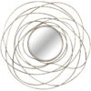 Metal Circle Frame Round Wall Mirror, 30"