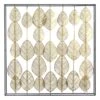 Metal Framed Gold Leave Wall Art, 32"