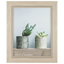 Metallic Grey Flat Profile With Grey Inner Line Wall Frame, 11x14