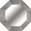 Metallic Octagon Studio Wall Mirror, 28"