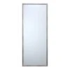 Metallic Woven Textured Framed Wall Mirror, 24x58