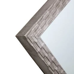 Metallic Woven Textured Framed Wall Mirror, 24x58 9 Metallic Woven Textured Framed Wall Mirror, 24x58 -Modern Decor Shop metallic woven textured framed wall mirror 24x58 5