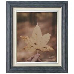 Miranda Navy Blue & Silver Tabletop Photo Frame, 8x10