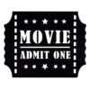 Movie Ticket Wall Decor, 20x16