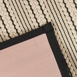 Natural & Black High-Low Puff-Back Kitchen Mat, 21x34 -Modern Decor Shop natural black high low puff back kitchen mat 21x34 6