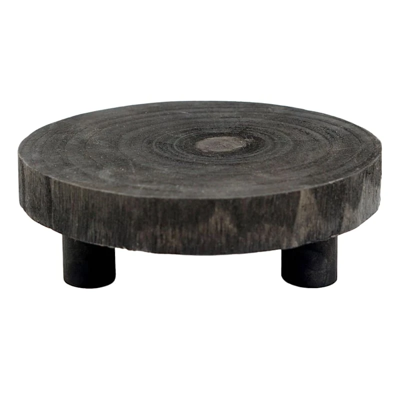 Natural Wood Footed Tray, 8x3 1 Natural Wood Footed Tray, 8x3