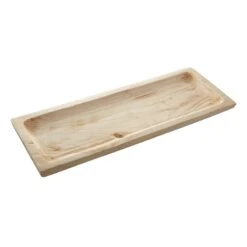 Natural Wood Tray, 24x9