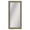 Oak Beveled Brown Full-Length Mirror, 29.4x63.4