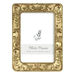 Ornate Gold Tabletop Photo Frame, 4x6