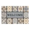 Patina Tiles Grey Welcome Doormat, 23x35