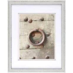Pick & Mix 11x14 Matted To 8x10 Thin Linear Wall Frame, Whitewash