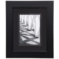 Pick & Mix 8x10 Matted To 5x7 Linear Wall Frame, Black