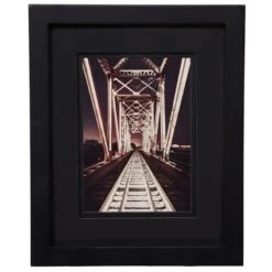 Pick & Mix 8x10 Matted To 5x7 Linear Wall Frame, Black