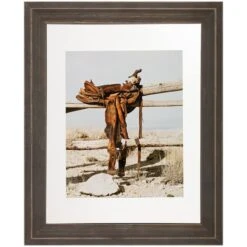 Pick & Mix Blackwash Ridged Floating Wall Frame, 11x14