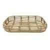 PLASTIC RATTAN METAL TRAY