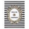 Press For Champagne Canvas Wall Art, 12x16
