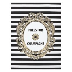 Press For Champagne Canvas Wall Art, 12x16