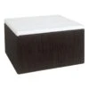 Providence Black & White Seagrass Box, 9"