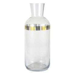 Providence Clear Greek Key Vase, Large