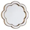 Providence Flower Shape Framed Wall Mirror, 22"