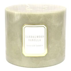 Providence Sandalwood Vanilla Scented Pillar Candle, 6x5