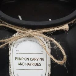 Pumpkin Carving & Hayrides Scented Frosted Glass Jar Candle, 35.8oz -Modern Decor Shop pumpkin carving hayrides scented frosted glass jar candle 35.8oz 2