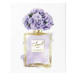 Purple Perfume & Blooms Canvas Wall Art, 12x16