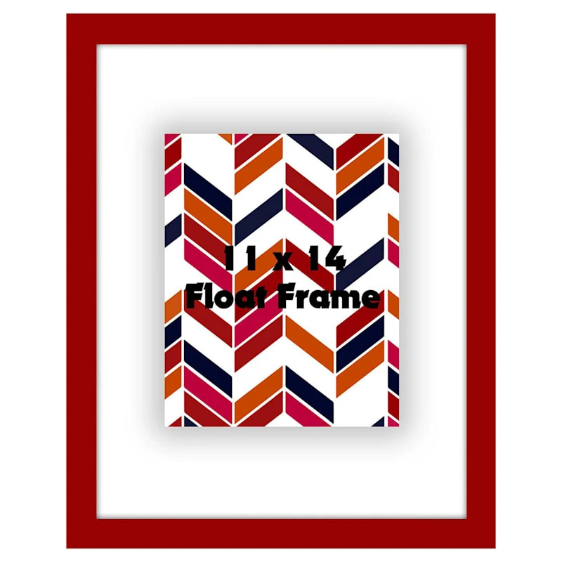 Red Floating Wall Frame, 11x14 1 Red Floating Wall Frame, 11x14