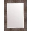 Ribbed Bronze Wall Mirror, 30x36