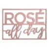 Rose All Day Metal Wall Decor, 20x14