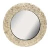 Round Mother Of Pearl Framed Gallery Wall Mirror, 30"