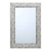 Silver Raised Dots Framed Wall Mirror, 24x36