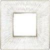 Square Wire Framed Wall Mirror, 27x28