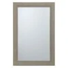 Tan Framed Wall Mirror, 24x36