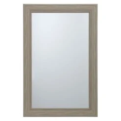 Tan Framed Wall Mirror, 24x36
