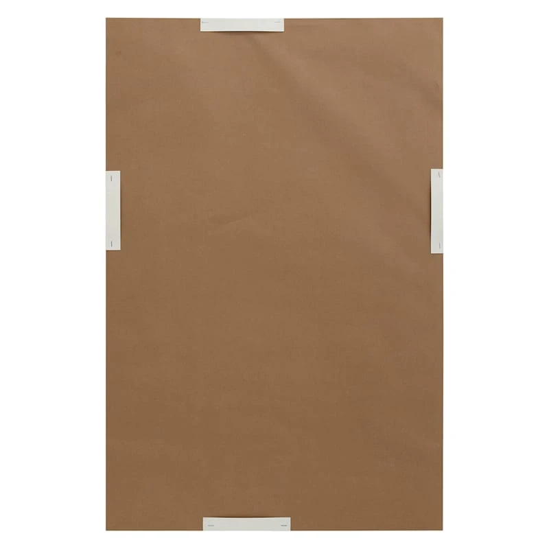 Tan Framed Wall Mirror, 24x36 4 Tan Framed Wall Mirror, 24x36 - Image 4