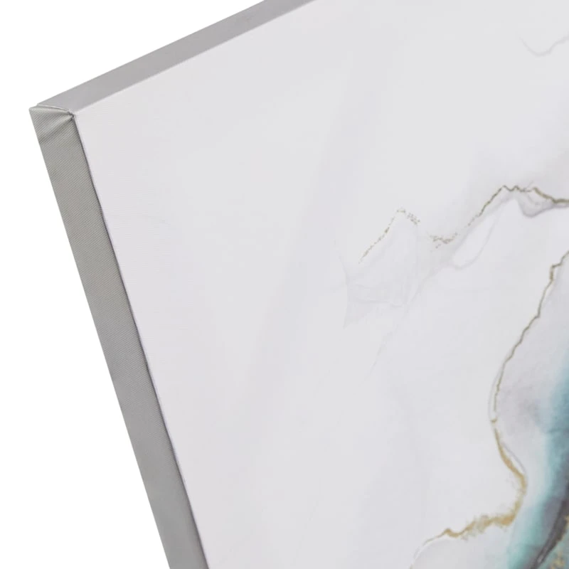 Teal Swirls Canvas Wall Art, 36x60 3 Teal Swirls Canvas Wall Art, 36x60 - Image 3