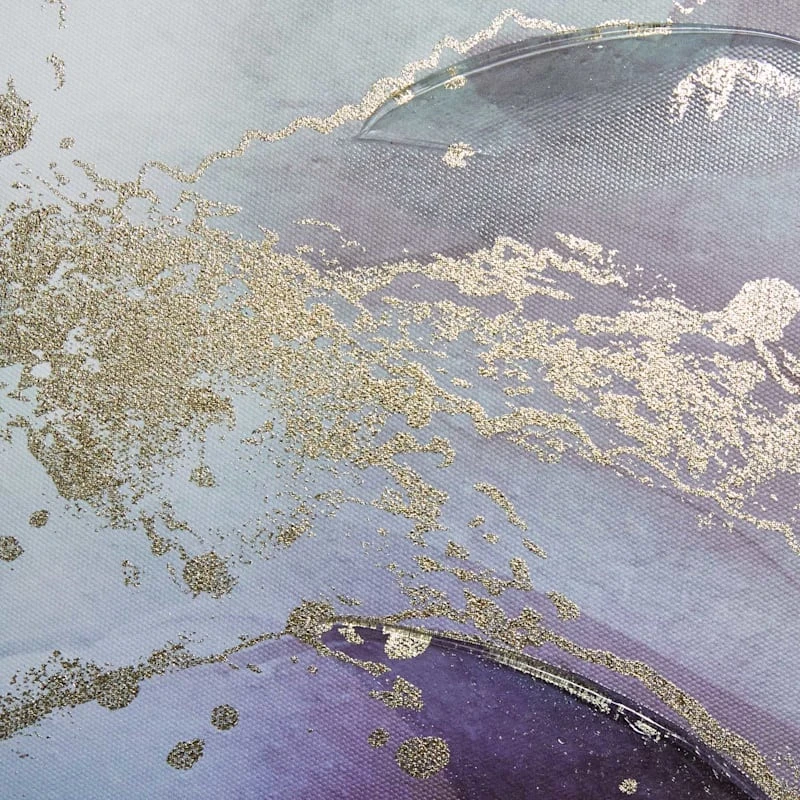 Teal Swirls Canvas Wall Art, 36x60 4 Teal Swirls Canvas Wall Art, 36x60 - Image 4