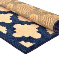 Torino Navy Blue Trellis Area Rug, 5x7 -Modern Decor Shop torino navy blue trellis area rug 5x7 3