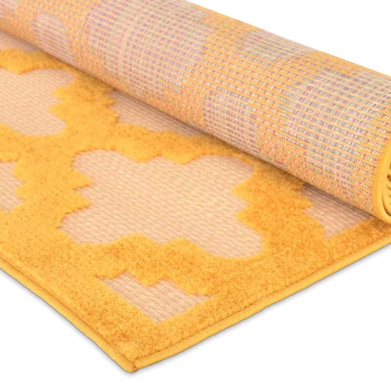 Torino Yellow Trellis Area Rug, 5x7 3 Torino Yellow Trellis Area Rug, 5x7 - Image 3