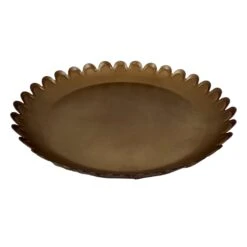 Tracey Boyd Antiqued Brass Platter, 9"